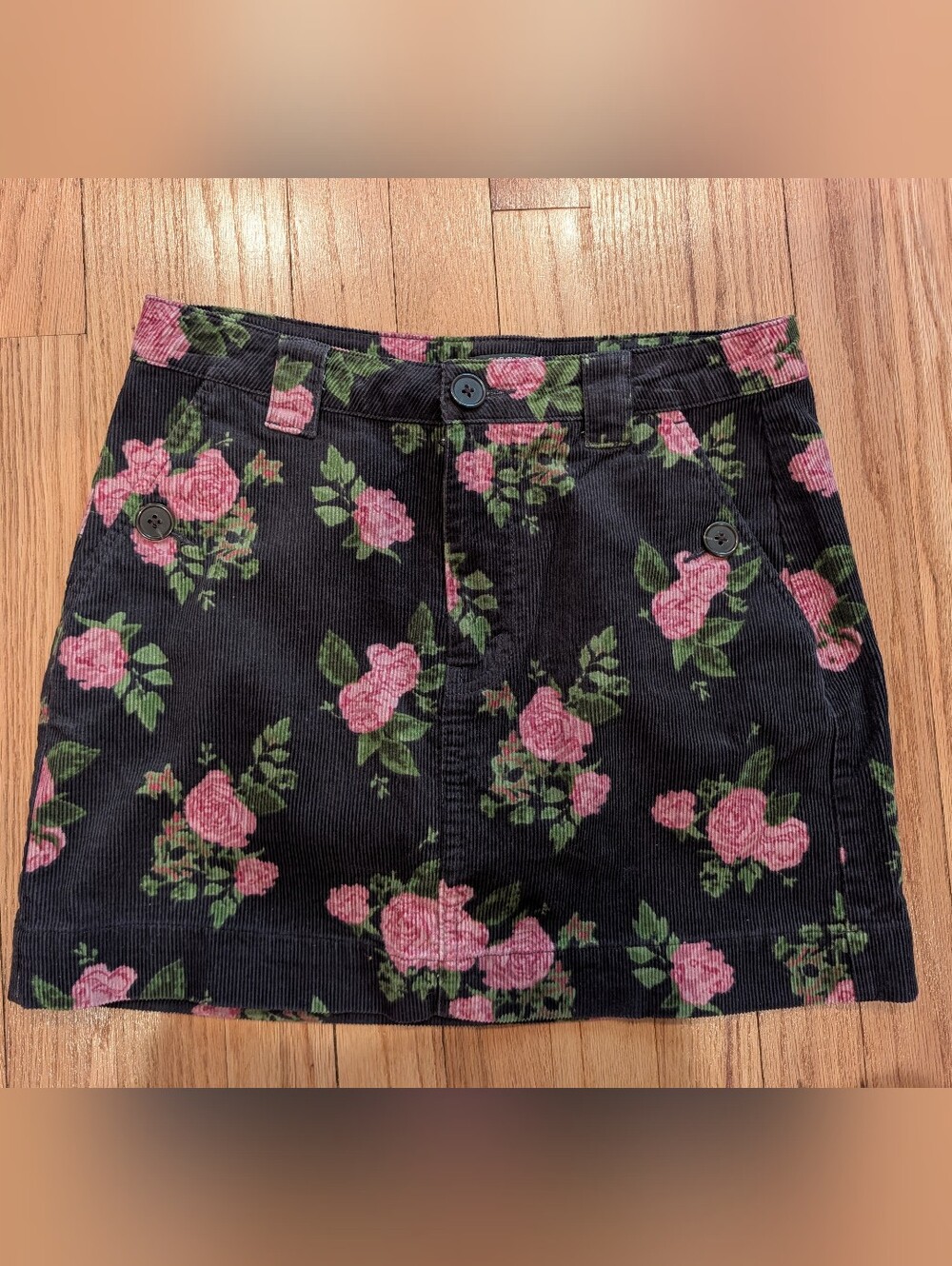 Wild Fable Floral Print Corduroy Skirt